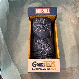 Captain America Geeki Tiki ceramic mug collectors 14 ounces